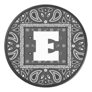 Black Paisley Bandana Verjaardag Hip Hop Rap Scarf Hockey Puck