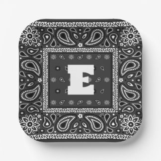 Black Paisley Bandana Verjaardag Hip Hop Rap Scarf Papieren Bordje