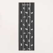Black Panda Yoga Mat Custom Name Same Both Sides (Achterkant)