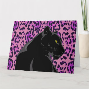 BLACK PANTHER ART VERJAARDAG WENSKAART KAART