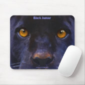 Black Panther (Black Jaguar) Wildlife Art Mousepad Muismat (Met muis)