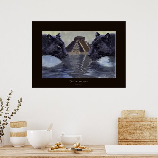 BLACK PANTHER & CHICHEN ITZA Art Poster (Keuken)