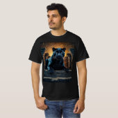 Black Panther en de Thaise tempel T-shirt (Voorkant volledig)