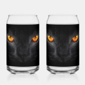 Black Panther Eyes Blikvorm Glas (Achterkant)