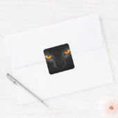 Black Panther Eyes Vierkante Sticker (Envelop)