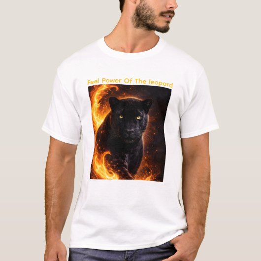 Black Panther Fire Power T-shirt (Voorkant)