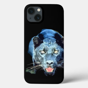 Black Panther Jaguar Eyes iPhone 13 Hoesje