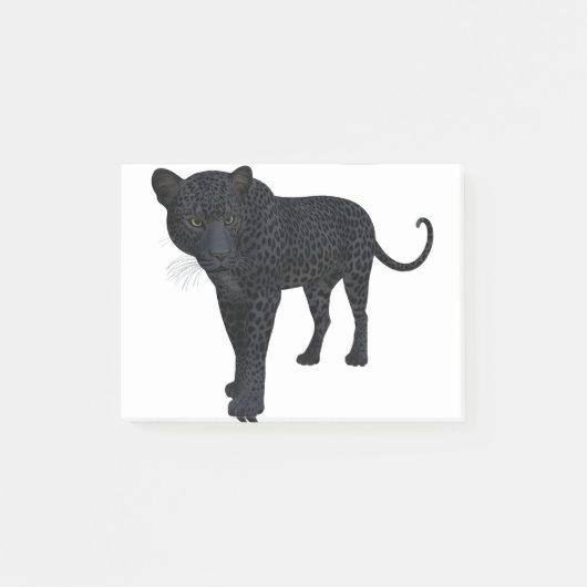 Black Panther Leopard Jaguar Cat Big Willife Post-it® Notes (Voorkant)