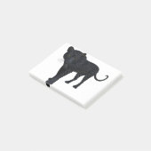 Black Panther Leopard Jaguar Cat Big Willife Post-it® Notes (Schuin)