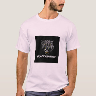 Black panther logo T-shirt