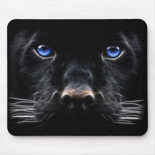 Black Panther Mousepad Muismat (Voorkant)