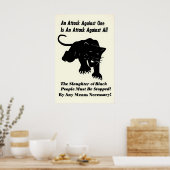 Black Panther Poster 'An Attack Against One Is An (Keuken)