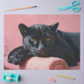 Black Panther Roze Sofa Decoupage Tissuepapier (Craft)