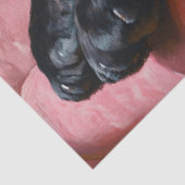 Black Panther Roze Sofa Decoupage Tissuepapier (Detail)