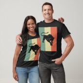 Black Panther Silhouette Shirt Retro klasse (Unisex)