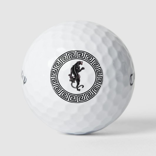 Black Panther Tattoo golfballen (Voorkant)