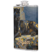 Black Panther under the Full Moon Personalized Heupfles (Links)