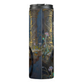 Black Panther under the Full Moon  Thermosbeker (Achterkant)