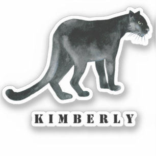 Black Panther Waterverf Sticker