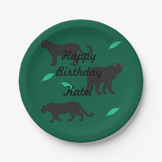 Black Panthers Papieren Bordje (Voorkant)