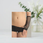Black Panties Hot art fotografie Briefkaart (Staand voorkant)