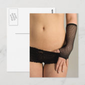 Black Panties Hot art fotografie Briefkaart (Voorkant / Achterkant)
