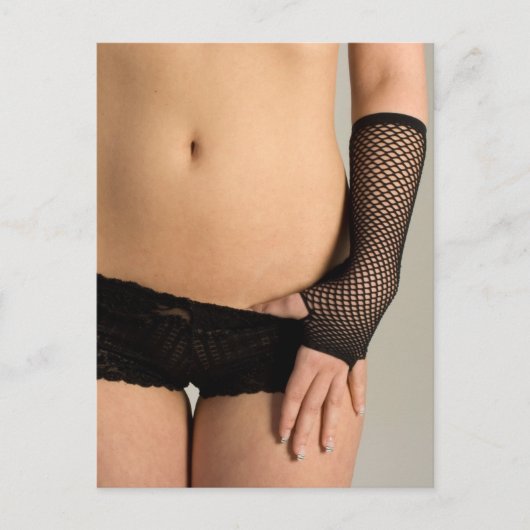 Black Panties Hot art fotografie Briefkaart (Voorkant)