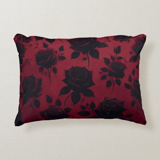 Black Paradise Accent Pillow Accent Kussen (Voorkant)