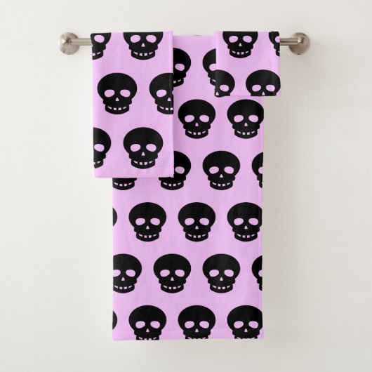 Black Pastel Goth Lilac Motif crâne (En situation)