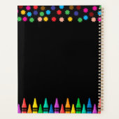 Black Pastels Crayons Curriculum Teacher Planner (Achterkant)