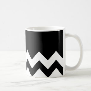 Black-Pattern-on-Black-&-White-Zigzag Koffiemok