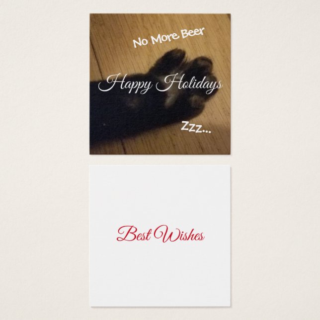 Black Paw Holiday (Devant & derrière)