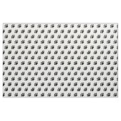 Black Paw Print Pattern Stof (Fat Quarter)