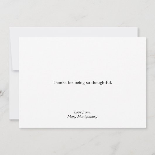 Black Paw Prints Dank u Kaart (Achterkant)