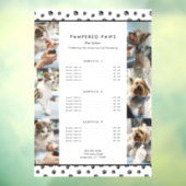 Black Paw Prints Fotocollage Huisdier Salon Servic Raamsticker (Vel 3)