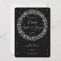 Black Peace Love+Joy Sparking Lights