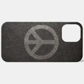 Black Peace Sign Phone Case - iPhone 12 Pro Max (Achterkant (horizontaal))