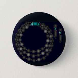Black Pearl Design Button