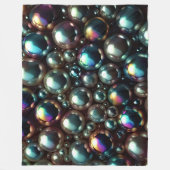 Black Pearls Fleece Deken (Voorkant)