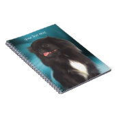 Black Pekingese Dog Art Notitieboek (Rechterzijde)