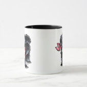 Black Pekingese Pet Name Persoonlijke Roze Mok (Midden)