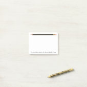 Black Pencil One Post-it® Notes (Op bureau)