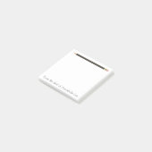 Black Pencil One Post-it® Notes (Schuin)