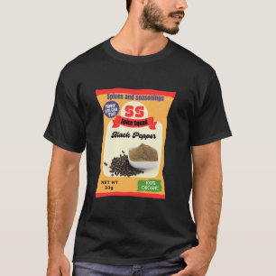 Black Pepper Funny Lazy Costume Spice Squad T-shirt