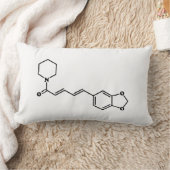 Black Pepper Piperine Molecular Chemical Formule Kussen (Deken)