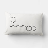 Black Pepper Piperine Molecular Chemical Formule Kussen (Voorkant)