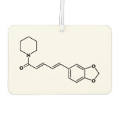 Black Pepper Piperine Molecular Chemical Formule Luchtverfrisser (Achterkant)