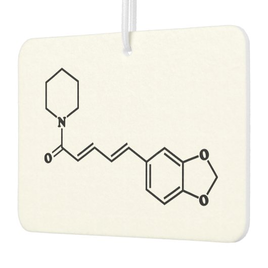Black Pepper Piperine Molecular Chemical Formule Luchtverfrisser (Links)
