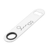 Black Pepper Piperine Molecular Chemical Formule Speed Flessenopener (Voorkant Gekanteld)