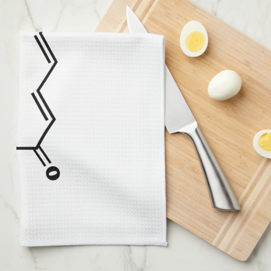 Black Pepper Piperine Molecular Chemical Formule Theedoek (Quarter Fold)